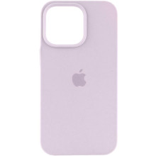 Чохол Silicone Case (AA) Logo with MagSafe для Apple iPhone 13 Pro Max (6.7") – Бузковий
