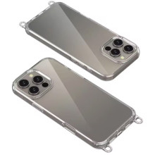Чохол TPU Transparent with Straps для Apple iPhone 13 Pro Max (6.7") – Сірий