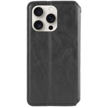 Кожаный чехол-книжка GETMAN Cubic (PU) для Apple iPhone 13 Pro Max (6.7") – Черный