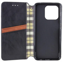 Кожаный чехол-книжка GETMAN Cubic (PU) для Apple iPhone 13 Pro Max (6.7") – Черный