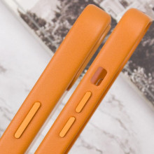 Шкіряний чохол Leather Case (AAA) with MagSafe and Animation для Apple iPhone 13 Pro Max (6.7") – Гірчичний