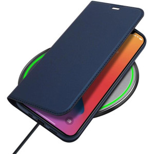 Чехол-книжка Dux Ducis с карманом для визиток для Apple iPhone 13 Pro Max (6.7") – Синий