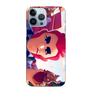 Бампер (ТПУ) с принтом Brawl Stars на Айфон 13 Про Макс (Кольт)