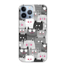 Чохли з Котиками для iPhone 13 Pro Max (VPrint) (Мальовані котики)