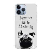 Чехлы с собаками для iPhone 13 Pro Max (VPrint) (Смешной Мопс)