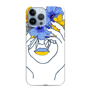 Чехол на iPhone 13 Pro Max Украинский дизайн (Украинка на всю голову)