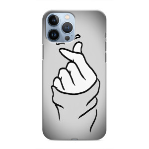 Чехол с принтом для iPhone 13 Pro Max (AlphaPrint - Знак сердечка)