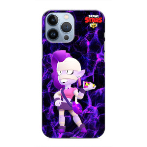 Чехол (ТПУ) с героями Бравл Старс на iPhone 13 Pro Max (Эмз)