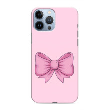 Чохол банти для iPhone 13 Pro Max – Рожевий бантик