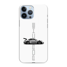 Чохол з авто Порше для iPhone 13 Pro Max – білий порше