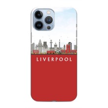 Чехол с картинкой ФК Ливерпуль на Айфон 13 Про Макс (Город Liverpool)