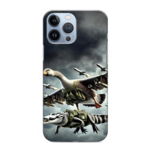 Чехол с мемами тралалело тралала для iPhone 13 Pro Max – Гусини и крокодило