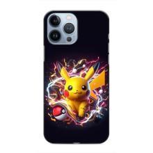 Чохол з Пікачу на iPhone 13 Pro Max (Пікачу з м'ячем)