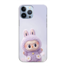 Чехол с принтом Лабубу для iPhone 13 Pro Max – Фиолетовый Лабубу