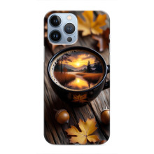 Чохол з унікальним дизайном 'Осінь з кавою' для iPhone 13 Pro Max – Темна кава