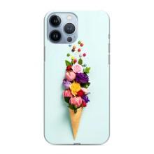 Чехлы с тематикой "ЦВЕТЫ" на iPhone 13 Pro Max (Цветок-мороженное)