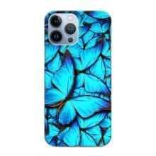 Силиконовый бампер с картинкой животных для iPhone 13 Pro Max (Крылья бабочек)