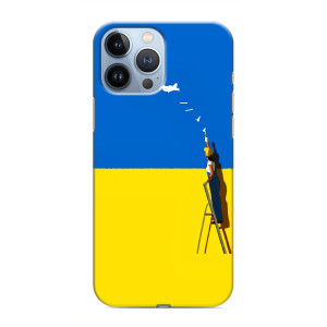 Силиконовый бампер с принтом (ПАТРИОТ) для iPhone 13 Pro Max – Мрія