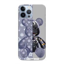 Силіконовий чохол для iPhone 13 Pro Max (Ведмідь Louis Vuitton)