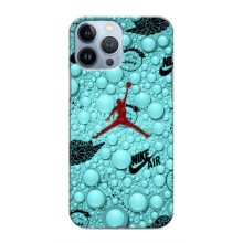 Силиконовый Чехол Nike Air Jordan на Айфон 13 Про Макс (Джордан Найк)