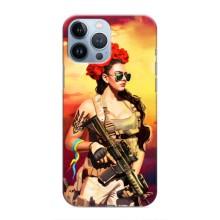 ЗСУ Чехлы (TPU) для iPhone 13 Pro Max (Женщина солдат)