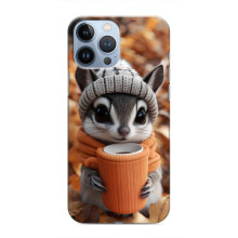 Печатный чехол «Зверята с кофе» для iPhone 13 Pro Max