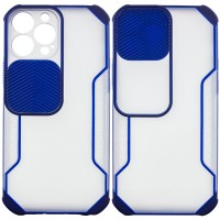 Чохол Camshield matte Ease TPU зі шторкою для Apple iPhone 13 Pro (6.1") – Синій