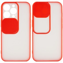 Чохол Camshield mate TPU зі шторкою для камери для Apple iPhone 13 Pro (6.1") – Червоний