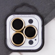 Защитное стекло Metal Classic на камеру (в упак.) для Apple iPhone 13 Pro / 13 Pro Max – Золотой