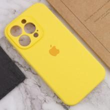 Чохол Silicone Case Full Camera Protective (AA) для Apple iPhone 13 Pro (6.1") – Жовтий