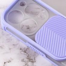 Чехол Camshield matte Ease TPU со шторкой для Apple iPhone 13 Pro (6.1") – Сиреневый