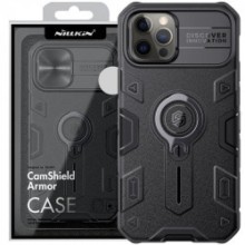 TPU+PC чехол Nillkin CamShield Armor no logo (шторка на камеру) для Apple iPhone 13 Pro (6.1") – Черный