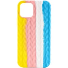 Чехол Silicone case Full Braided для Apple iPhone 13 Pro (6.1") (Желтый)
