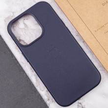 Шкіряний чохол Leather Case (AA Plus) with MagSafe для Apple iPhone 13 Pro (6.1") – Violet