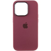 Чохол Silicone Case Metal Buttons (AA) для Apple iPhone 13 Pro (6.1") – Бордовий