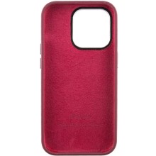 Чохол Silicone Case Metal Buttons (AA) для Apple iPhone 13 Pro (6.1") – Бордовий