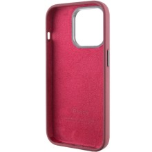 Чохол Silicone Case Metal Buttons (AA) для Apple iPhone 13 Pro (6.1") – Бордовий