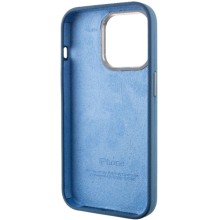 Чохол Silicone Case Metal Buttons (AA) для Apple iPhone 13 Pro (6.1") – Синій