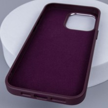 Шкіряний чохол Bonbon Leather Metal Style with MagSafe для Apple iPhone 13 Pro (6.1") – Бордовий