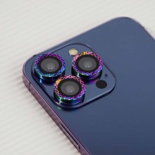 Защитное стекло Metal Shine на камеру (в упак.) для Apple iPhone 13 Pro / 13 Pro Max – Сиреневый