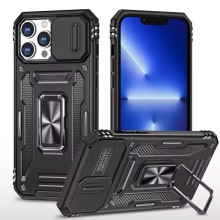 Ударопрочный чехол Camshield Army Ring для Apple iPhone 13 Pro (6.1") – Черный