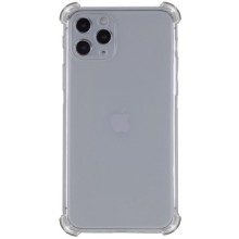 TPU чехол GETMAN Ease logo усиленные углы Full Camera для Apple iPhone 13 Pro (6.1") – Серый (прозрачный)