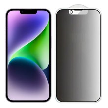 Защитное стекло Privacy 5D Matte (тех.пак) для Apple iPhone 13 / 13 Pro / 14 / 16e (6.1")