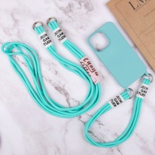 Чохол TPU two straps California для Apple iPhone 13 Pro (6.1") – Бірюзовий