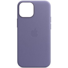 Шкіряний чохол Leather Case (AAA) with MagSafe and Animation для Apple iPhone 13 Pro (6.1") (Ліловий)