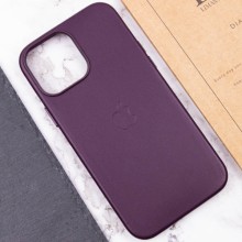 Шкіряний чохол Leather Case (AA Plus) with MagSafe для Apple iPhone 13 Pro (6.1") – Марсала