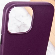 Шкіряний чохол Leather Case (AA Plus) with MagSafe для Apple iPhone 13 Pro (6.1") – Марсала