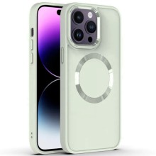 TPU чохол Bonbon Metal Style with MagSafe для Apple iPhone 13 Pro (6.1") – Білий