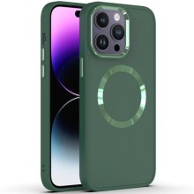 TPU чохол Bonbon Metal Style with MagSafe для Apple iPhone 13 Pro (6.1") – Зелений