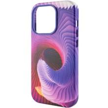 Шкіряний чохол Colour Splash with MagSafe для Apple iPhone 13 Pro (6.1") – Фіолетовий